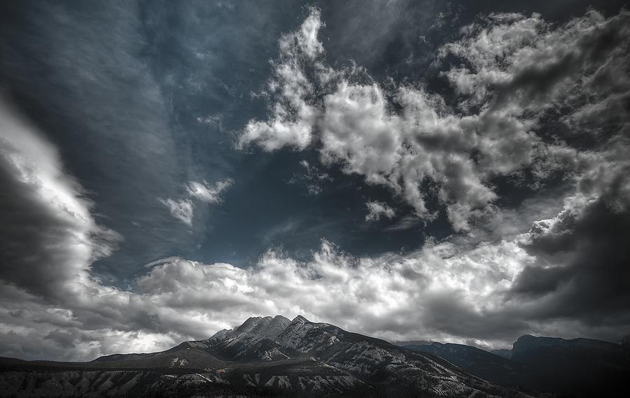 Jasper National Park Photograph - Moody Blue by Wayne Sherriff