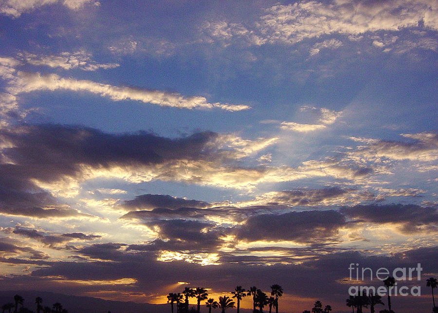 Moody Desert Sunrise Photograph by Deborah Smolinske