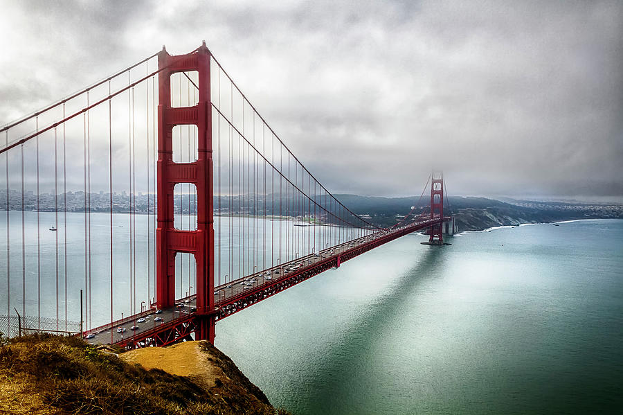 Moody Golden Gate Photograph by C. Fredrickson Photography