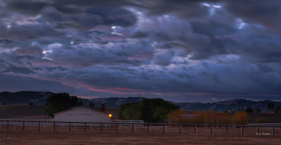 Landscape Photograph - Moody November Sky by Tim Bryan