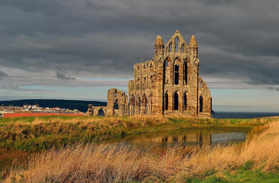 Moody Sky At Whitby Abbey Photograph by Photo By Andrew Boxall