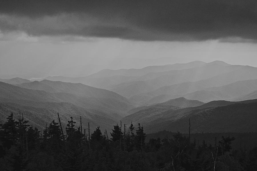 Moody Smokies Black and White Photograph by Pete Burd - Fine Art America