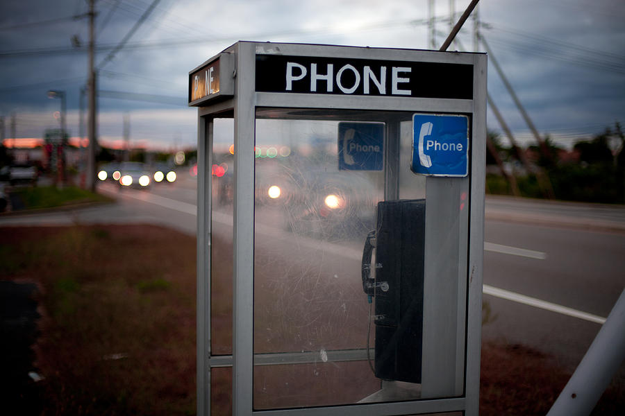 Moody telephone booth Photograph by Kickstand