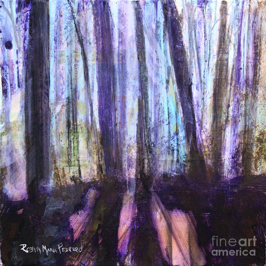 Moody Woods Painting by Robin Pedrero