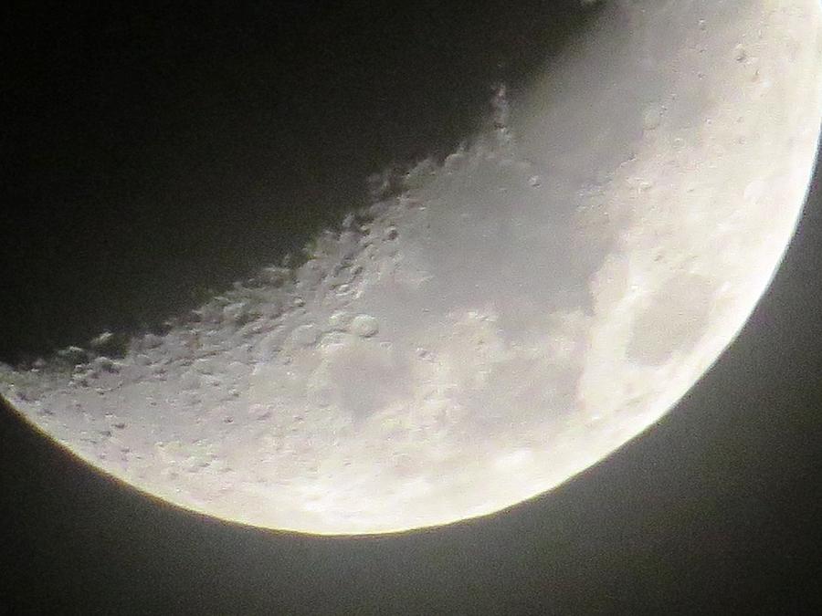 Sky Photograph - Moon by Aaron Martens