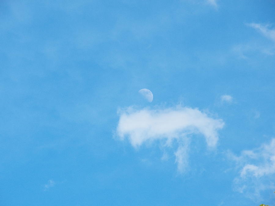 Moon and Clouds Photograph by Corinne Elizabeth Cowherd