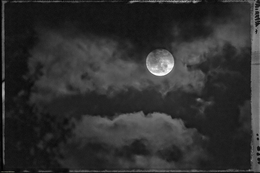 Moon and Clouds Photograph by Mick Anderson