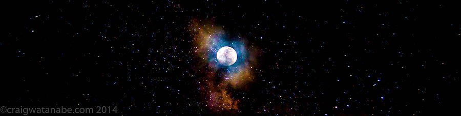 Moon and Stars Photograph by Craig Watanabe
