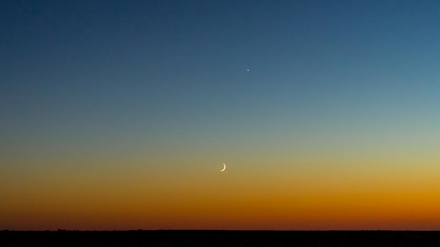 Moon and Venus I Photograph by Marco Oliveira