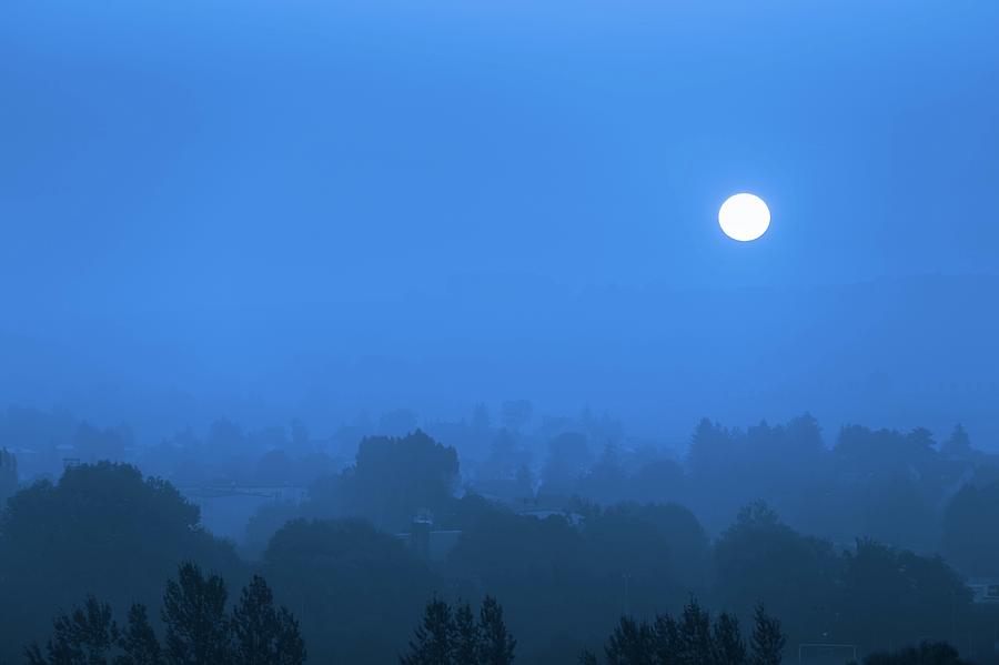 Moon At Night Photograph by Wladimir Bulgar