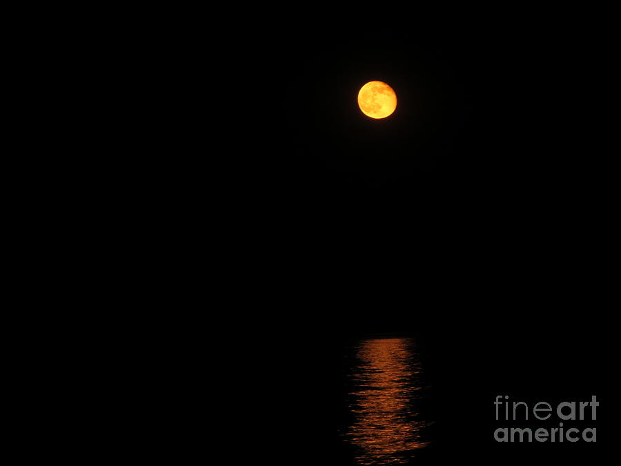 Moon At The Jersey Shore  Photograph by Susan Carella