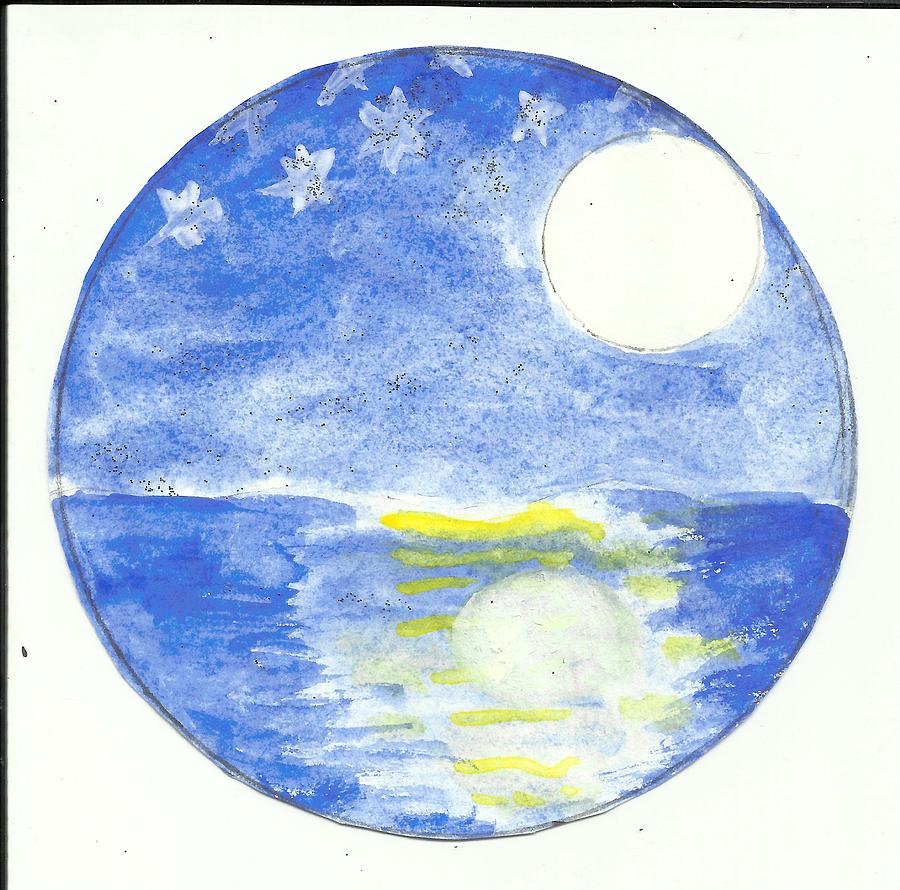 Moon bright Painting by Sara Swathi