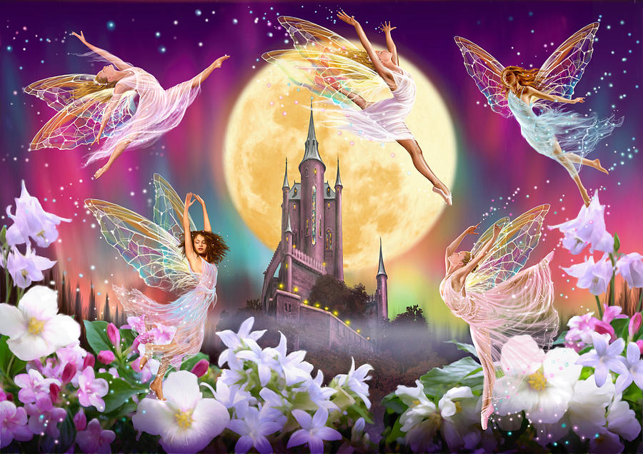 Fairy Photograph - Moon Dance by MGL Meiklejohn Graphics Licensing