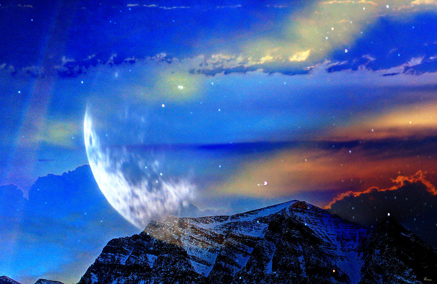 Moon Fade Digital Art by Andrea Lawrence