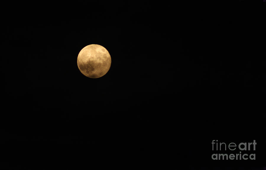 Space Photograph - Moon Glow by Karen Adams