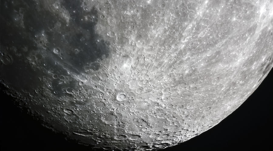 Moon Photograph - Moon Hi Contrast by Greg Reed