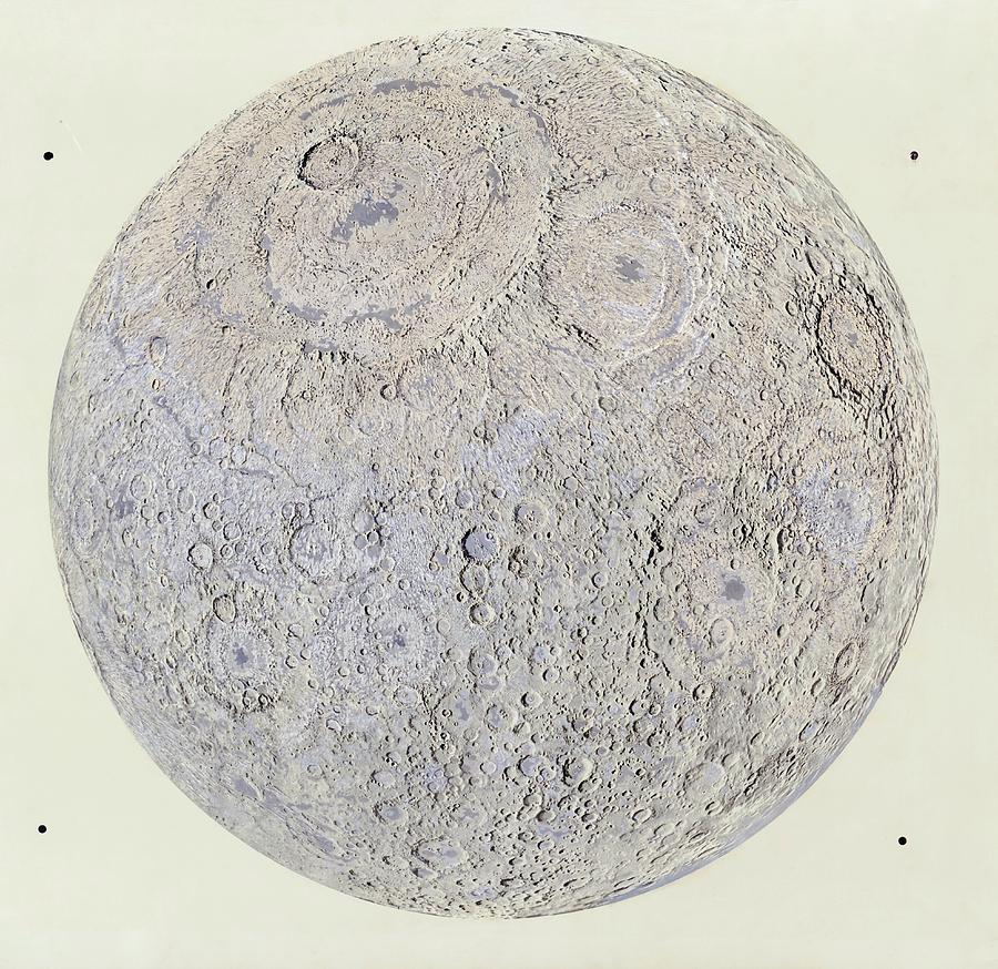 Moon In The Middle Of The Imbrian Period Photograph by Library Of