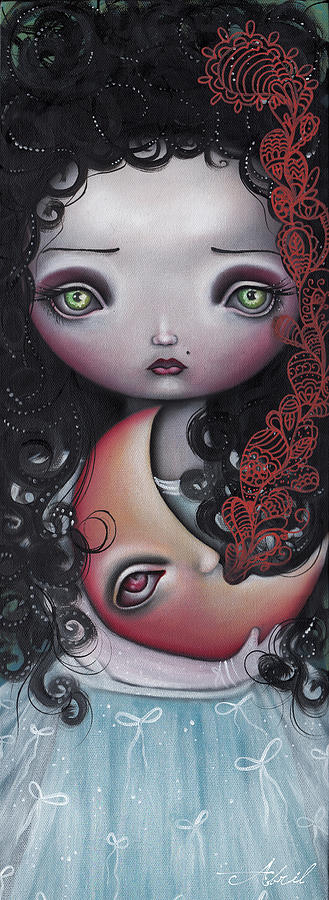 Moon Keeper Painting by Abril Andrade