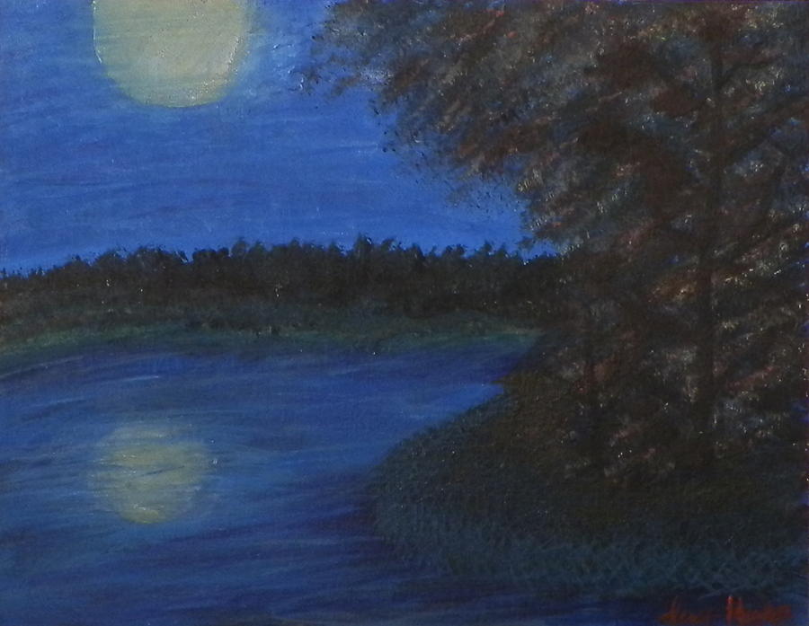 Moon Light Awakening Painting by Ione Hedges