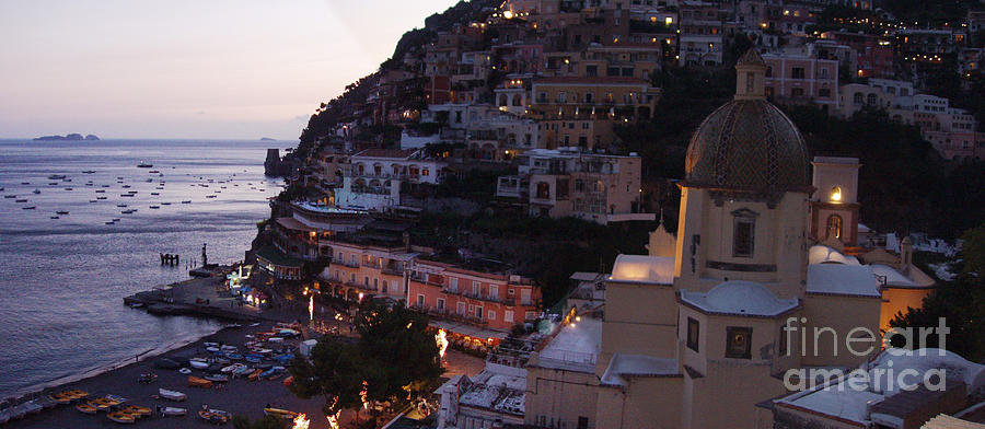 Moon Light Over Positano Photograph by Randy Sprout