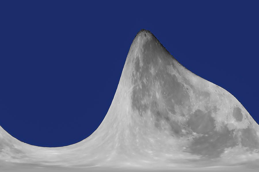 Moon Mountain Digital Art - Moon Mountain by Ernest Echols
