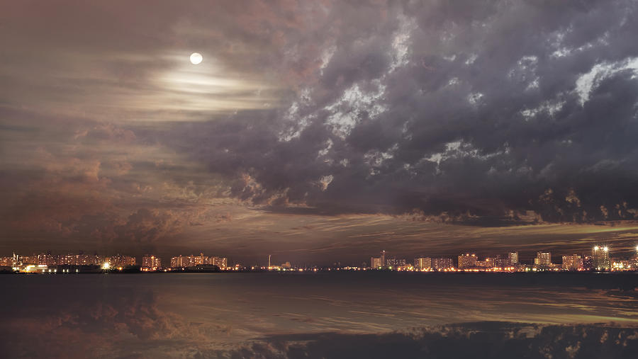 Moon night Photograph by Gouzel -