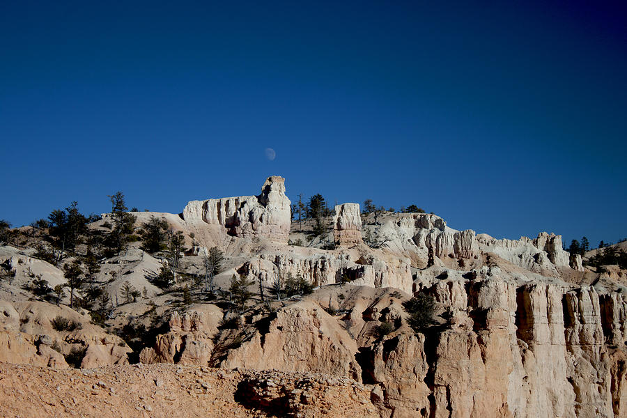 Bryce Canyon National Park Photograph - Moon on the Bryce Canyon by Ivete Basso Photography