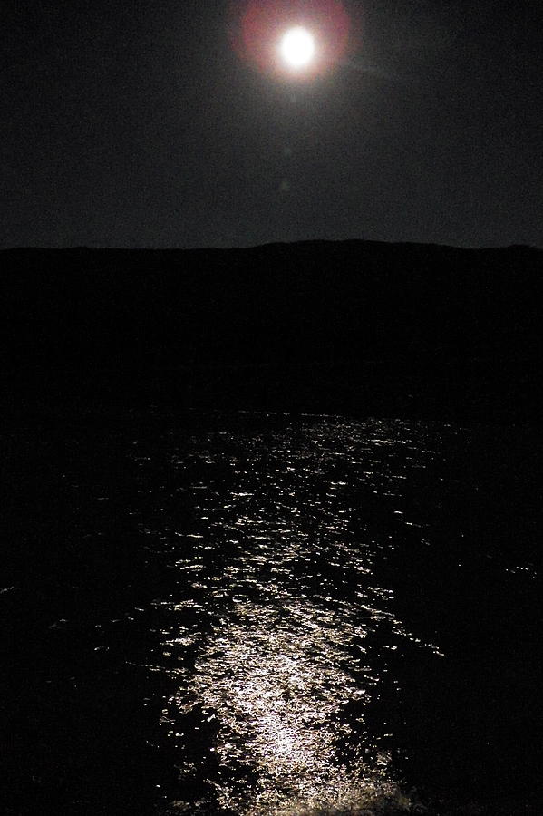 Moon on the Lake Photograph by Ashiley Slaymaker - Pixels