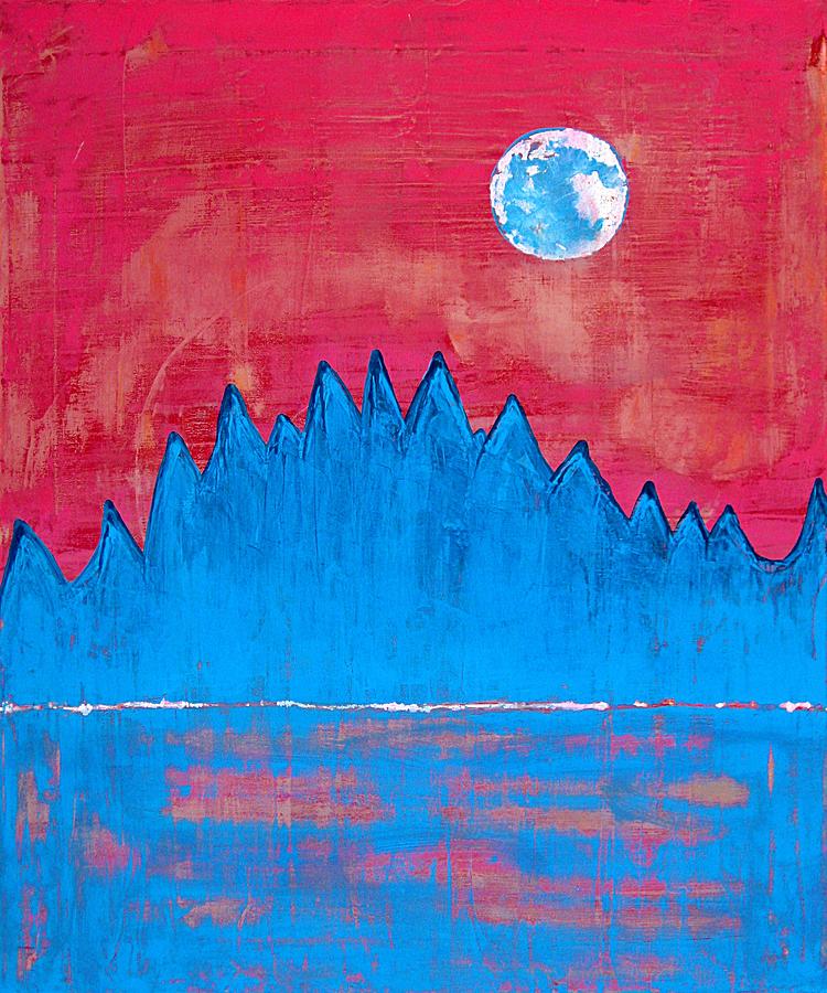 Moon Organs original painting Painting by Sol Luckman