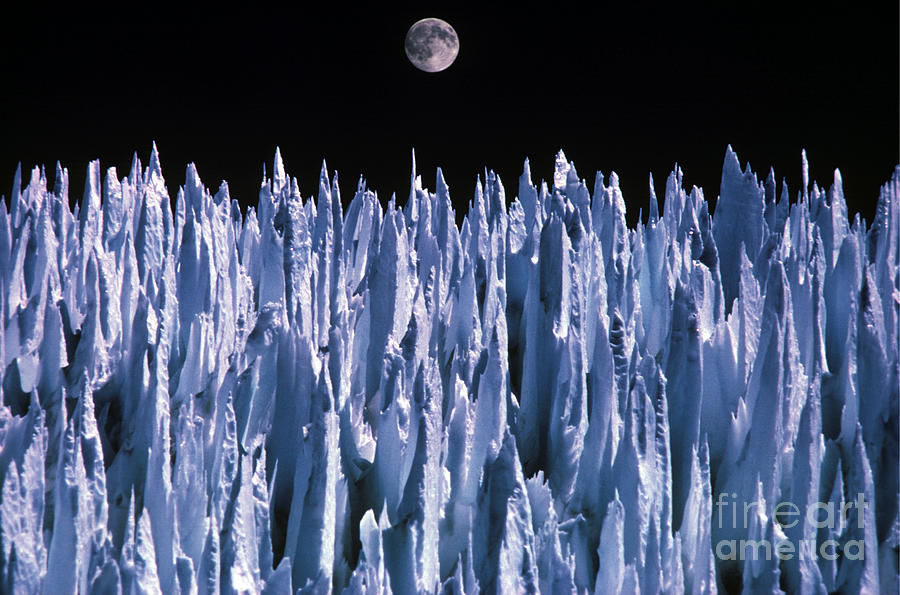 Moon Over Agua Negra Pass in Argentina Photograph by Daniele Pellegrini