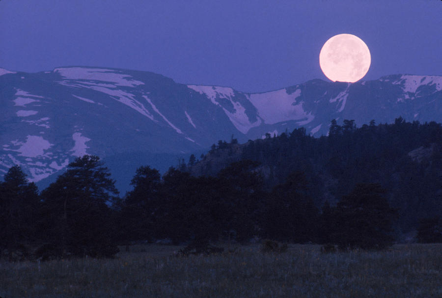 Moon Over Great Divide Photograph by William Belknap