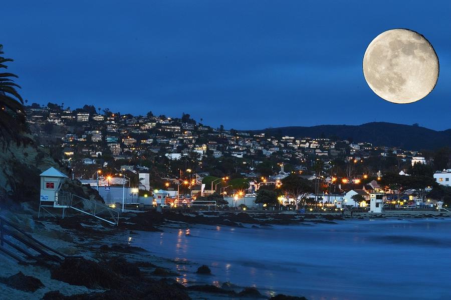 Moon Over Laguna by Steve La Motte