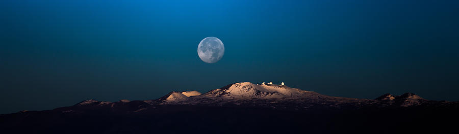 Moon Over Mauna Kea II Photograph by Craig Watanabe