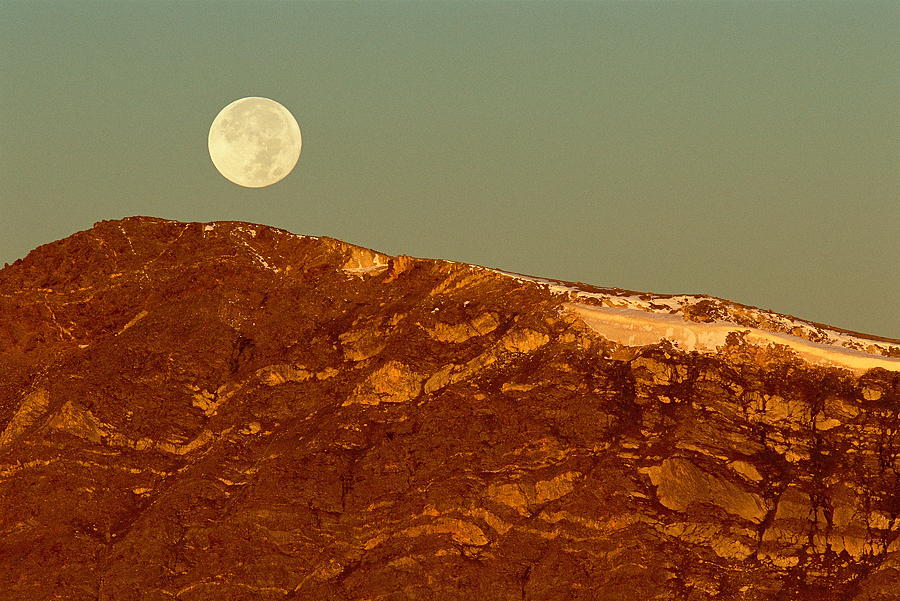Moon Over Mount Ida Photograph by Eric Glaser