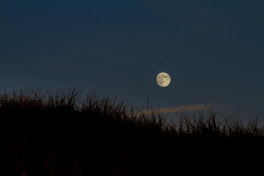 Moon over the Dunes Photograph by Brian Caldwell