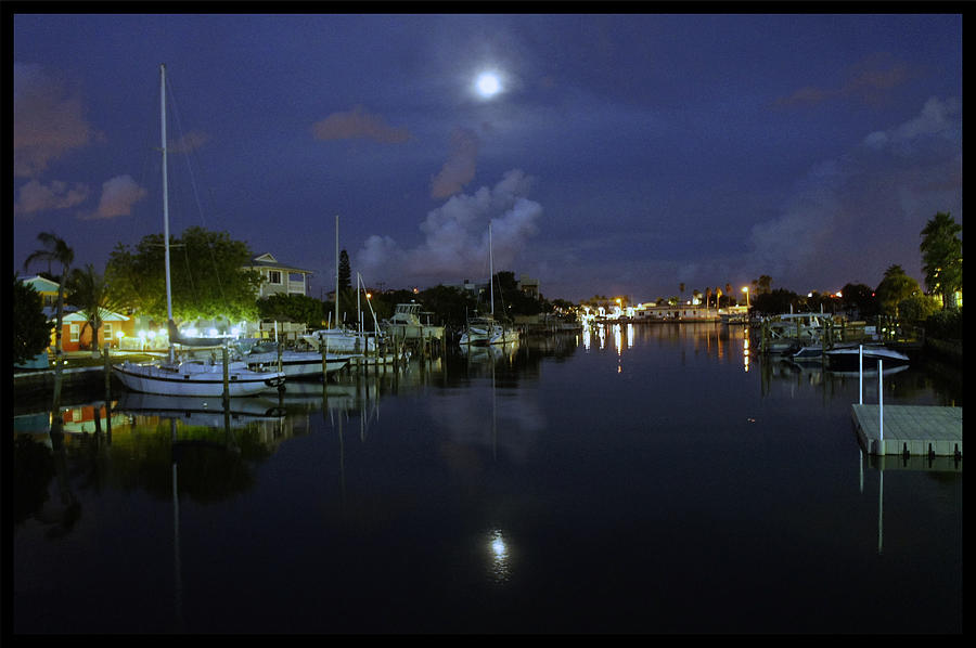 Moon Over Treasure Island Photograph by Laurie Perry