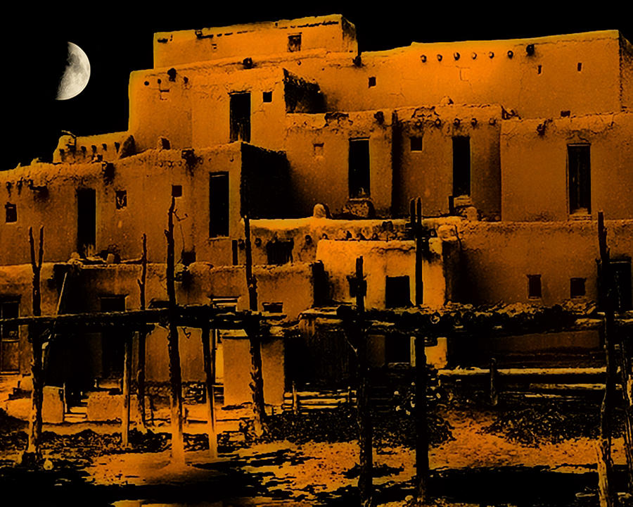 Moon Rise at the Pueblo Photograph by Terry Fiala
