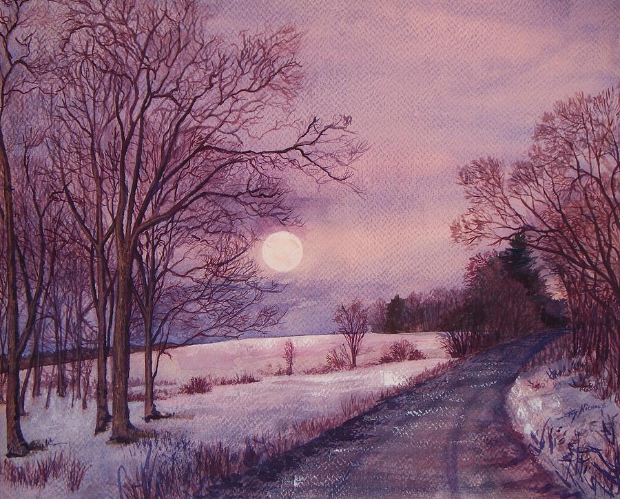 Moon Rising Painting by Joy Nichols