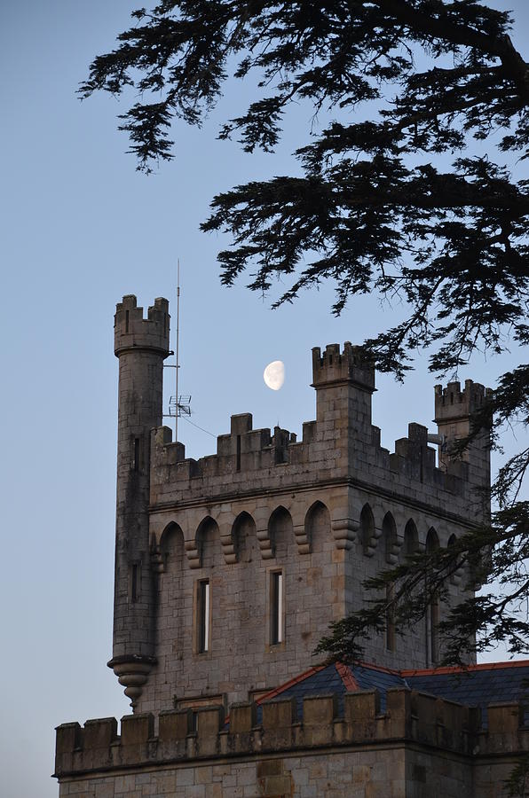 Moon Rising over Lough Eske Castle Donegal Ireland Photograph by Bill Cannon