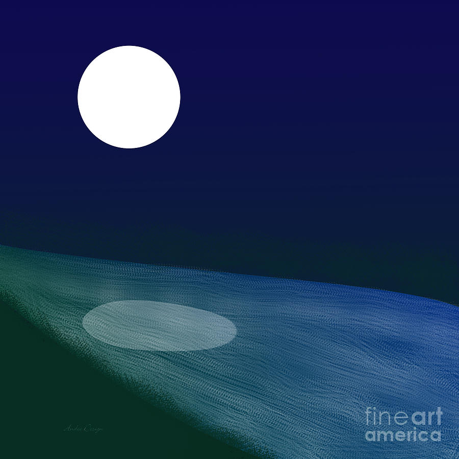 Moon River Digital Art by Andee Design