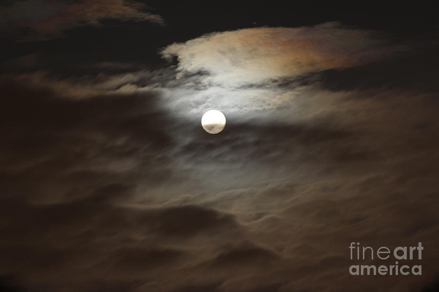 Space Photograph - Moon Shine 2 by Karen Adams