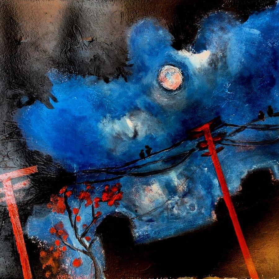 Moon shine Painting by Dilip Sheth