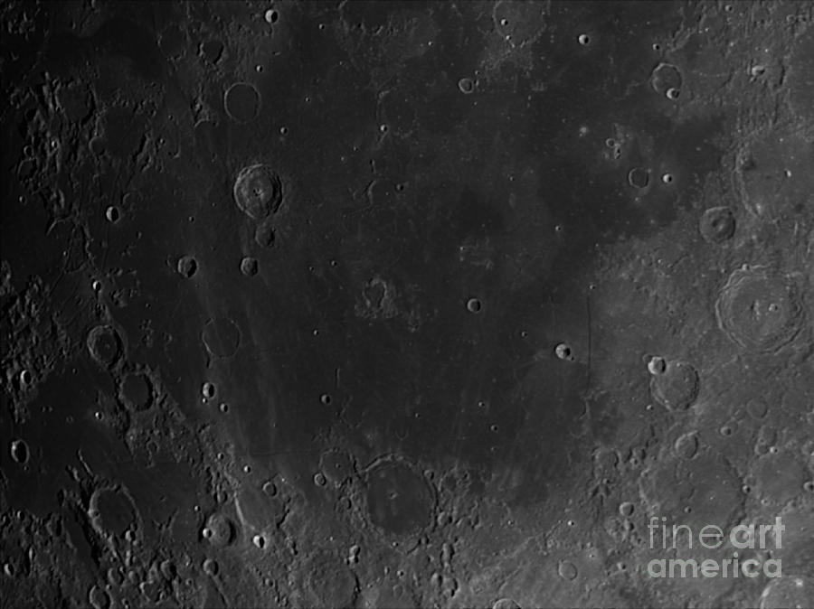 Moon Surface With Mare Nubium Photograph by John Chumack