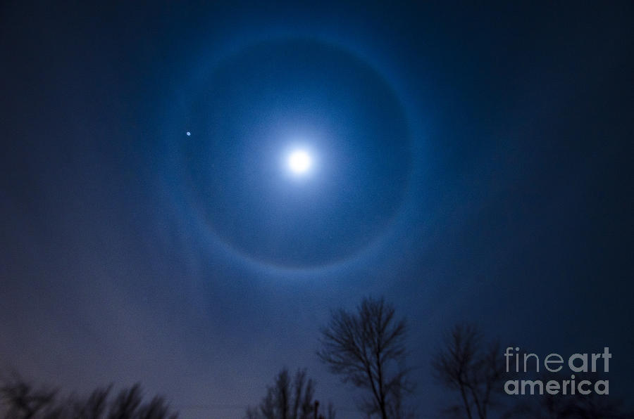 Planet Photograph - Moonbow over Chicago 1 by Deborah Smolinske