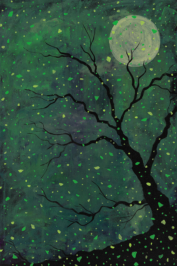 Tree Painting - Moonchild by Joel Tesch