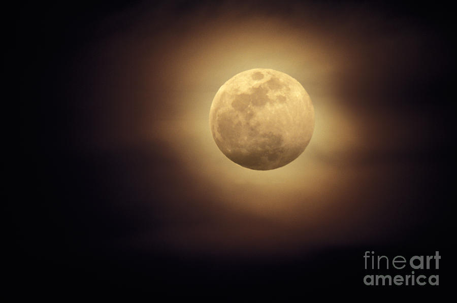 Moon Photograph - Moonglow by Ron Sanford