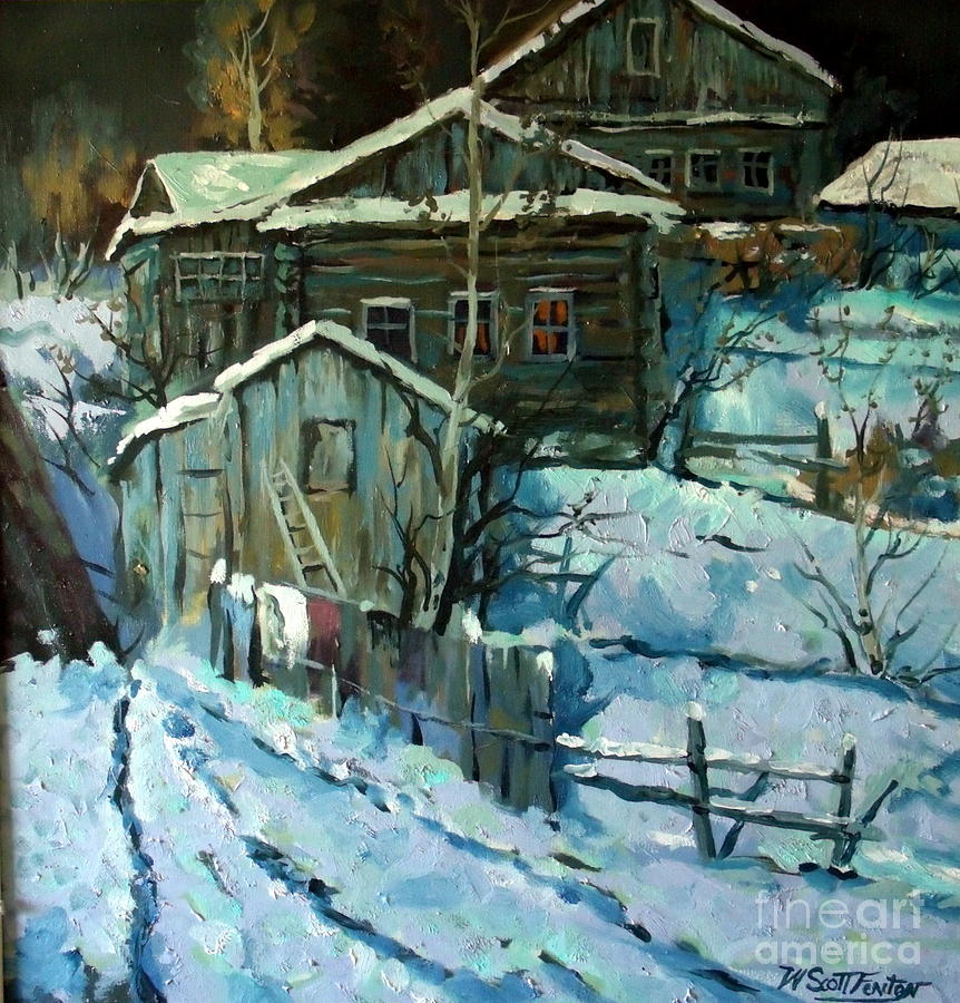 Rural Painting - Moonlight A Study Of Kremer by W Scott Fenton Rural Painting - Moonlight A Study Of Kremer by W Scott Fenton