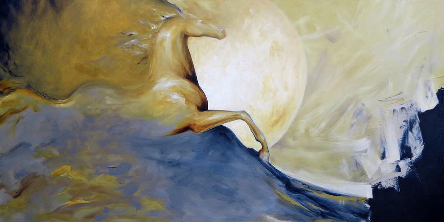 Moonlight and Shadow Painting by Dina Dargo