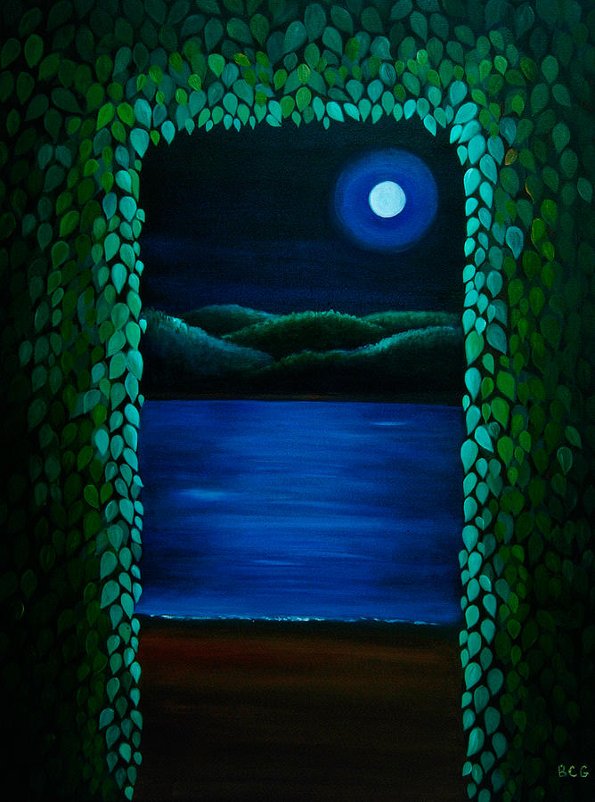 Moonlight Bay Painting by Clare Goodwin