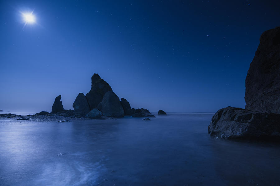Moonlight Blue Photograph by Gene Garnace